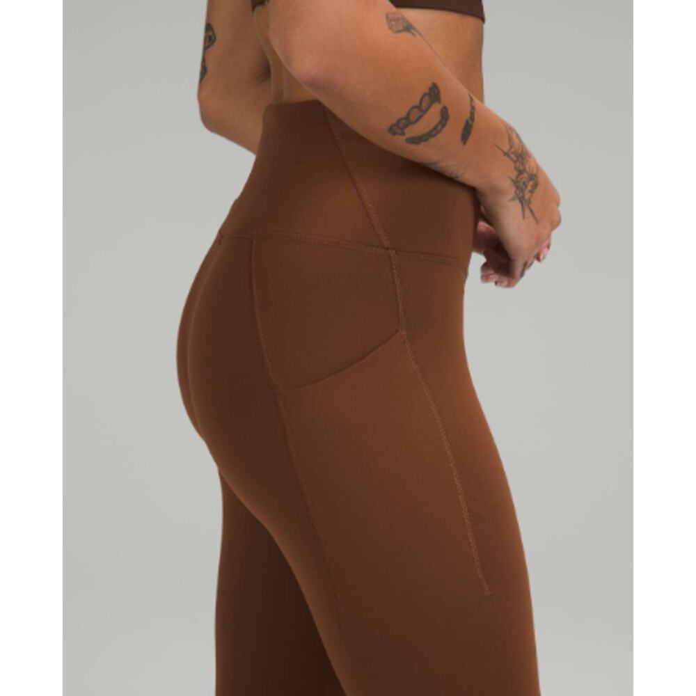 Lululemon Roasted Brown Wunder Train Legging Size 2 - Picture 3 of 9